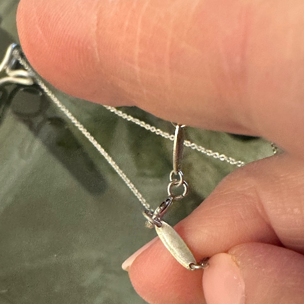 Authentic Tiffany & Co Peretti Infinity Cross Pendant Necklace W Box $725 - Picture 10 of 16